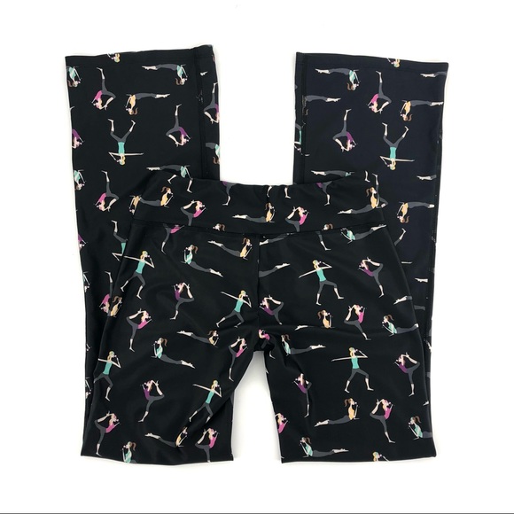 Wine Enthusiast Printed Straight Leg Yoga Pants, Size M - Picture 3 of 7